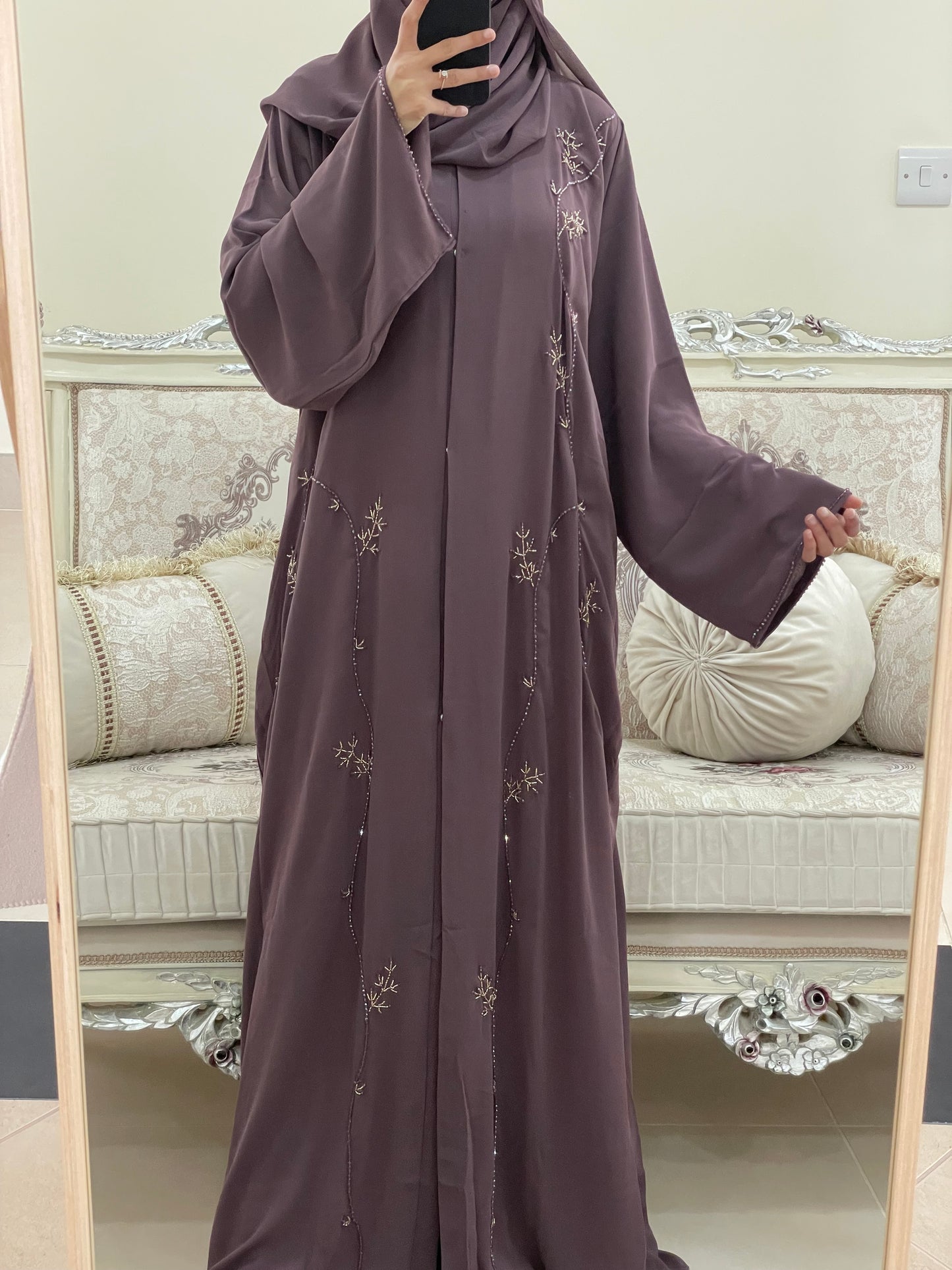 ‘Aira’ Double Chiffon Abaya