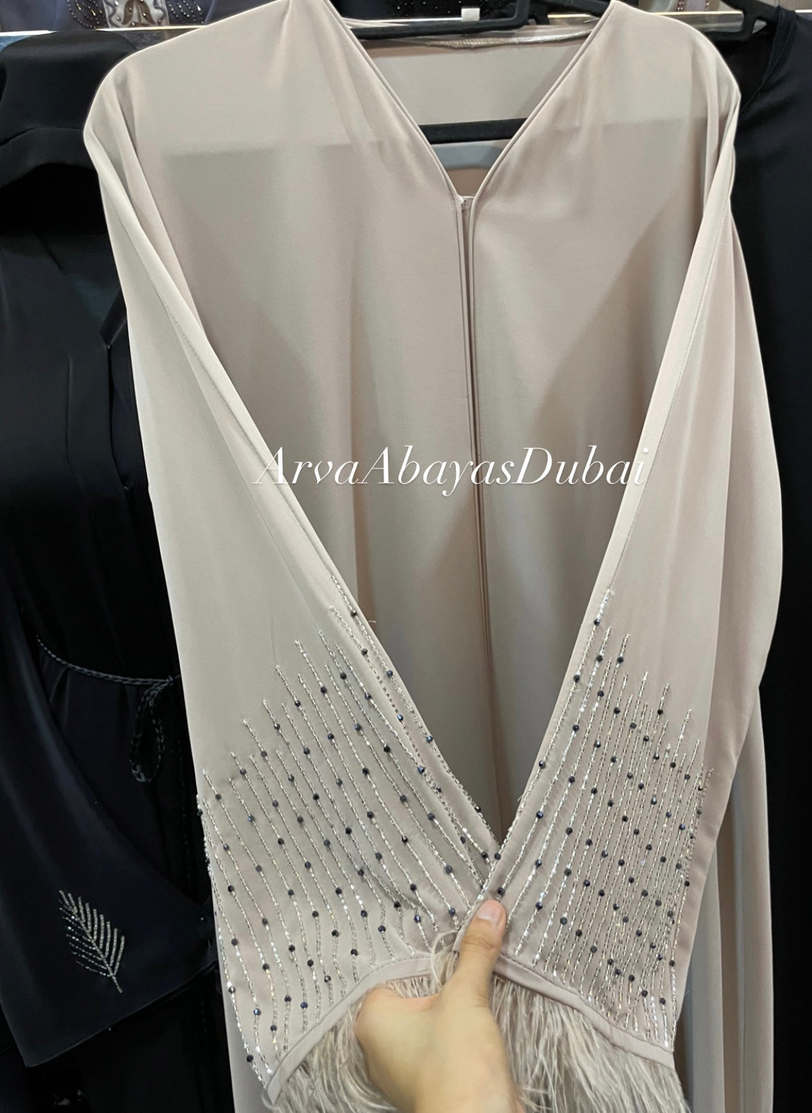 ‘Aahil’ Frilled Sleeve Abaya