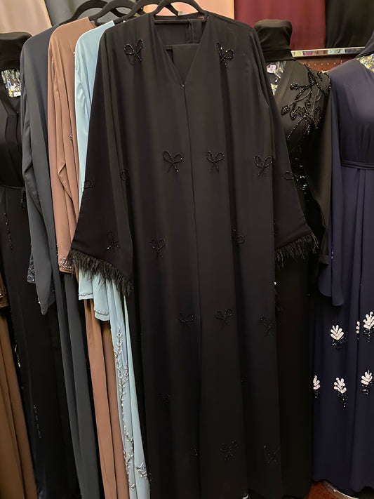 Ilham Bow Pinterest Worthy Abaya Black