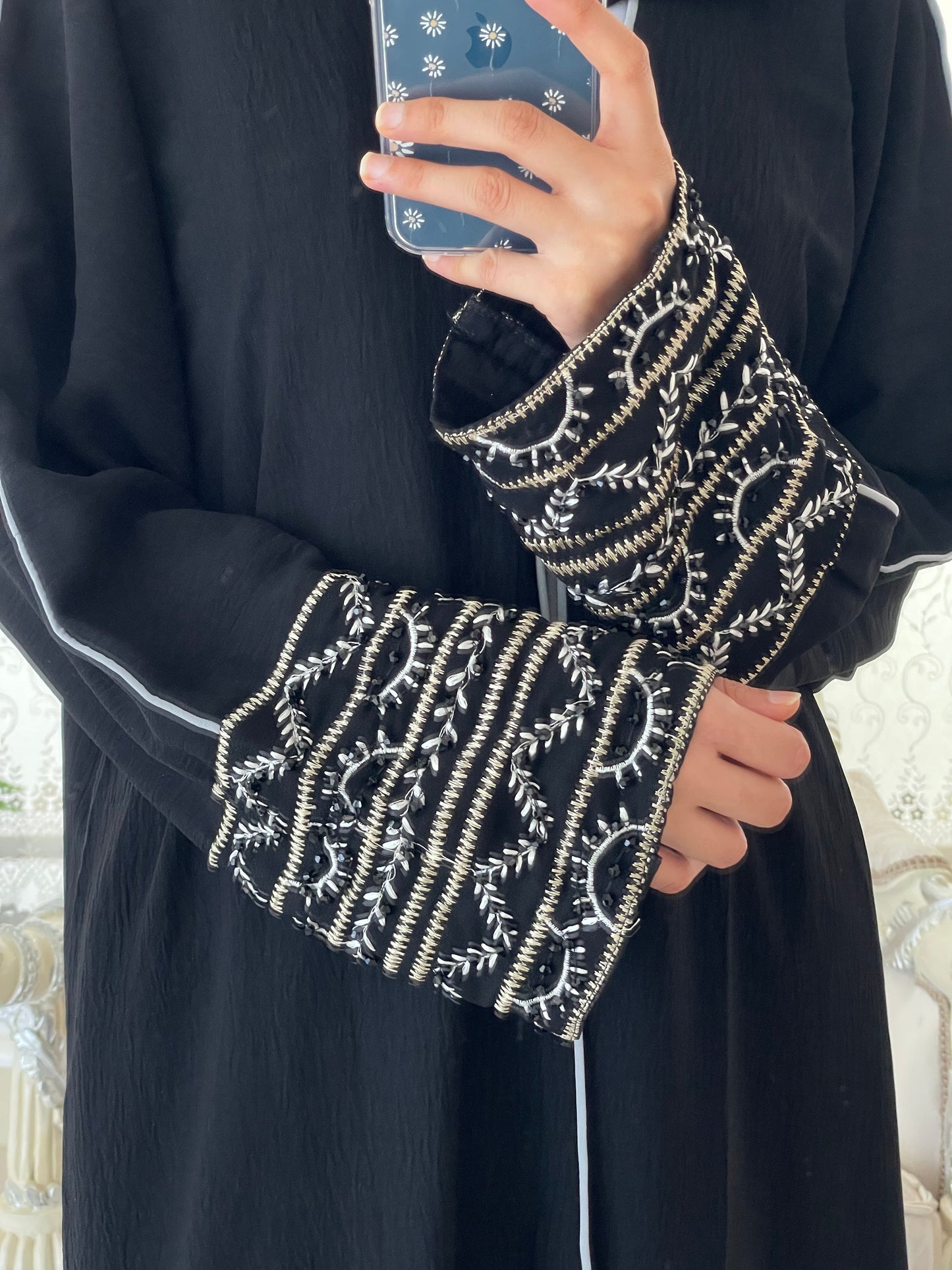 Aseel Jacketed Abaya