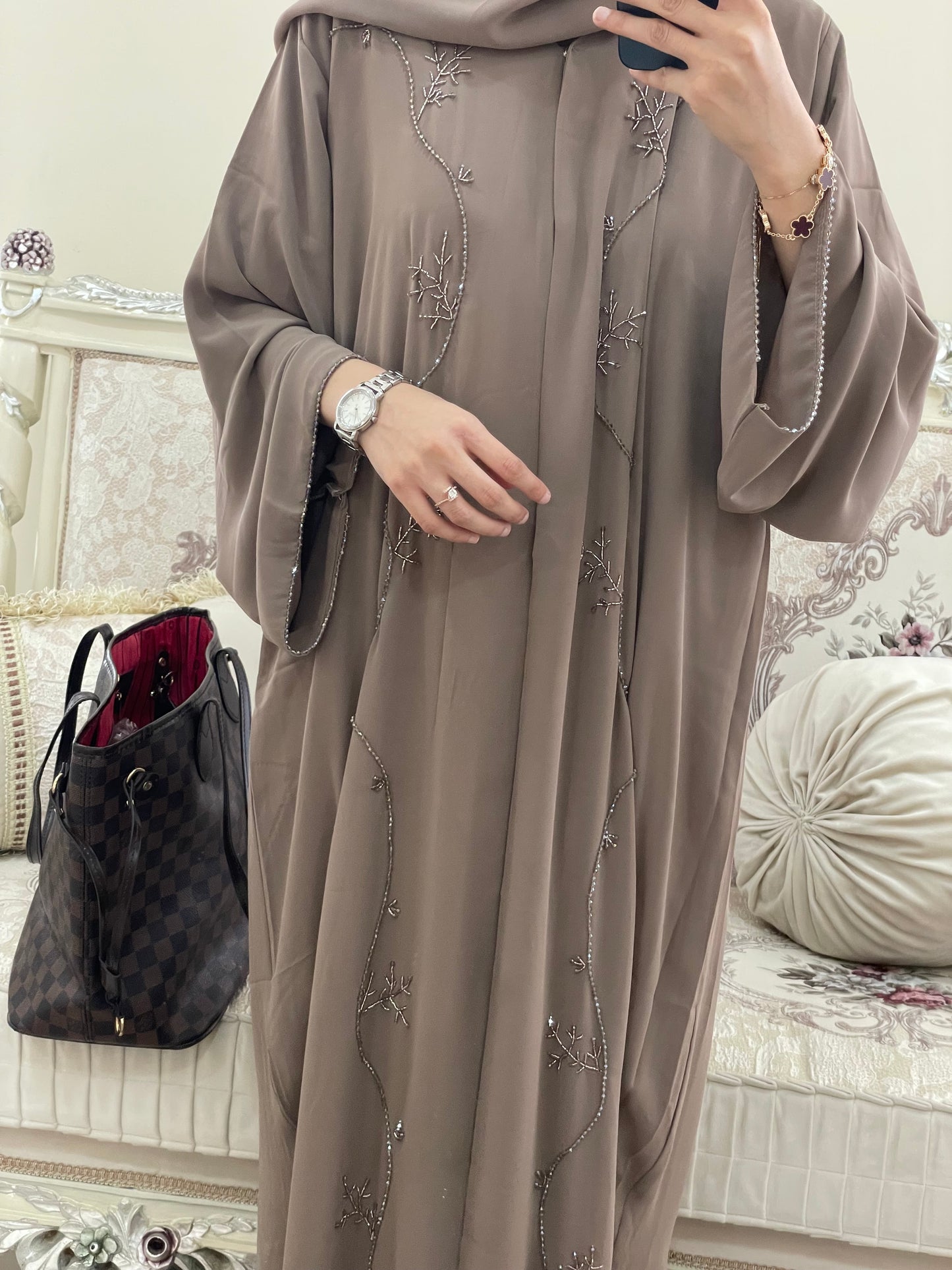 ‘Aira’ Double Chiffon Abaya