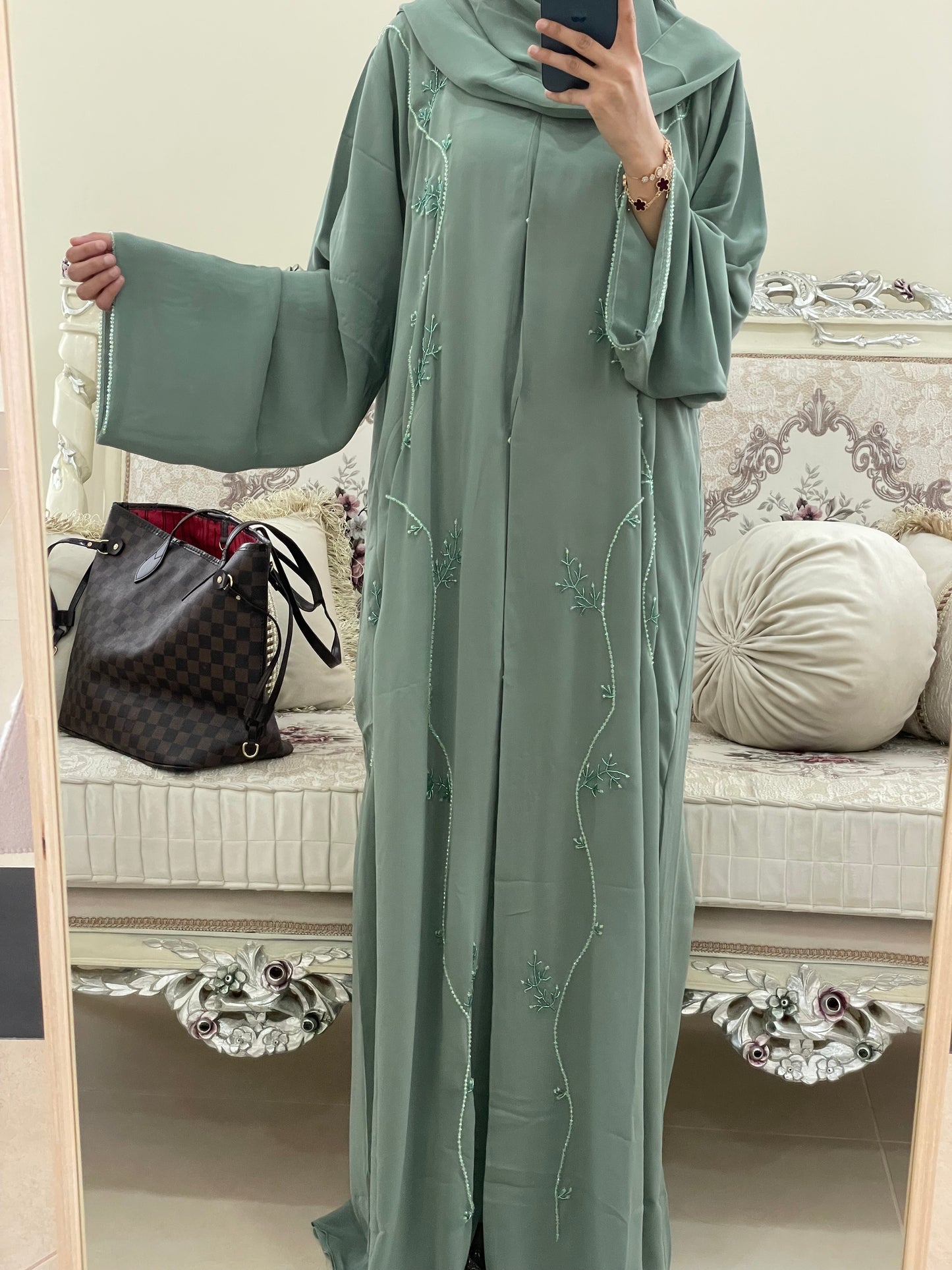 ‘Aira’ Double Chiffon Abaya