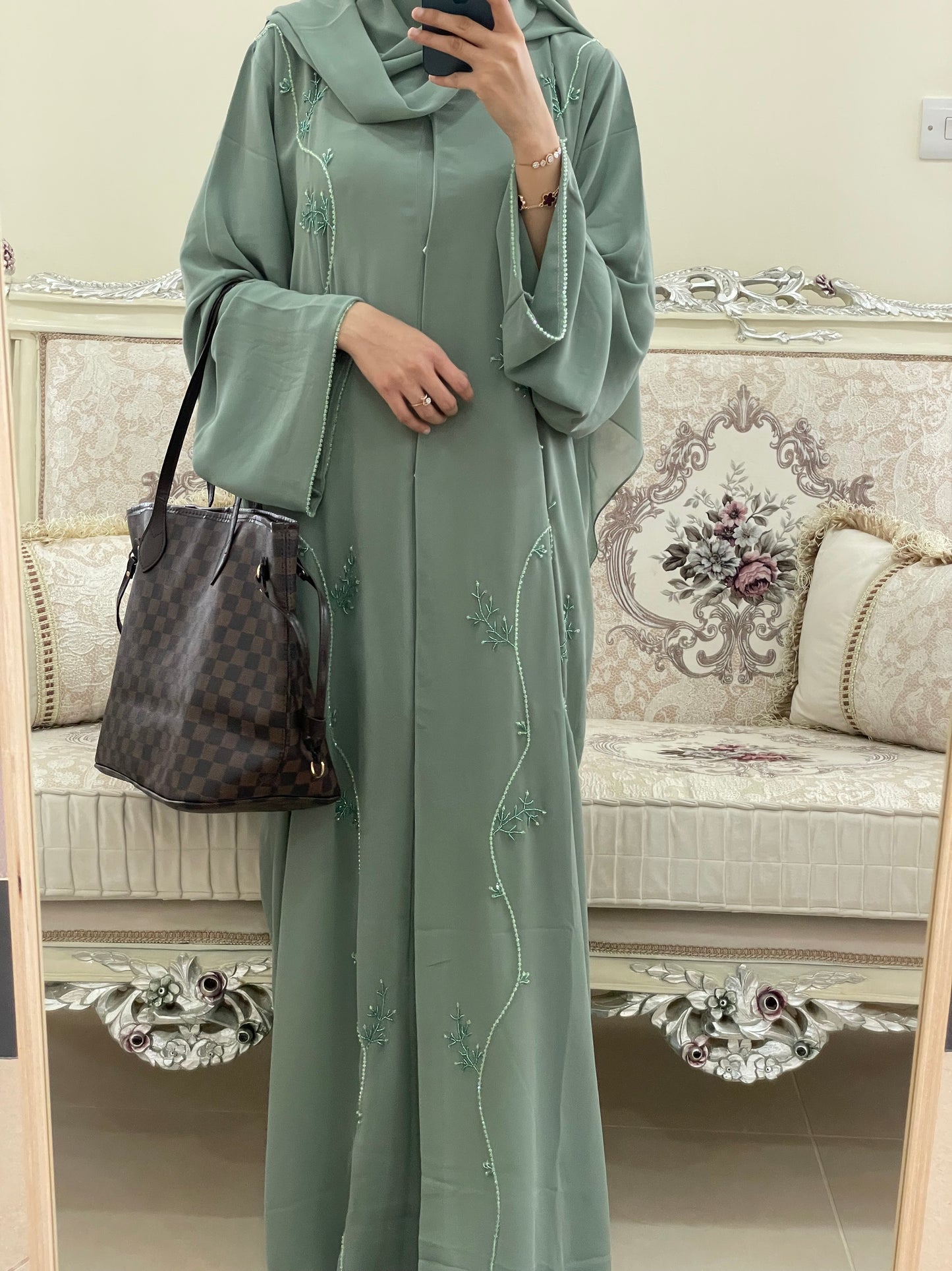 ‘Aira’ Double Chiffon Abaya