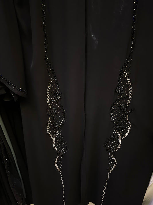 Zaina Black Luxury Double Chiffon