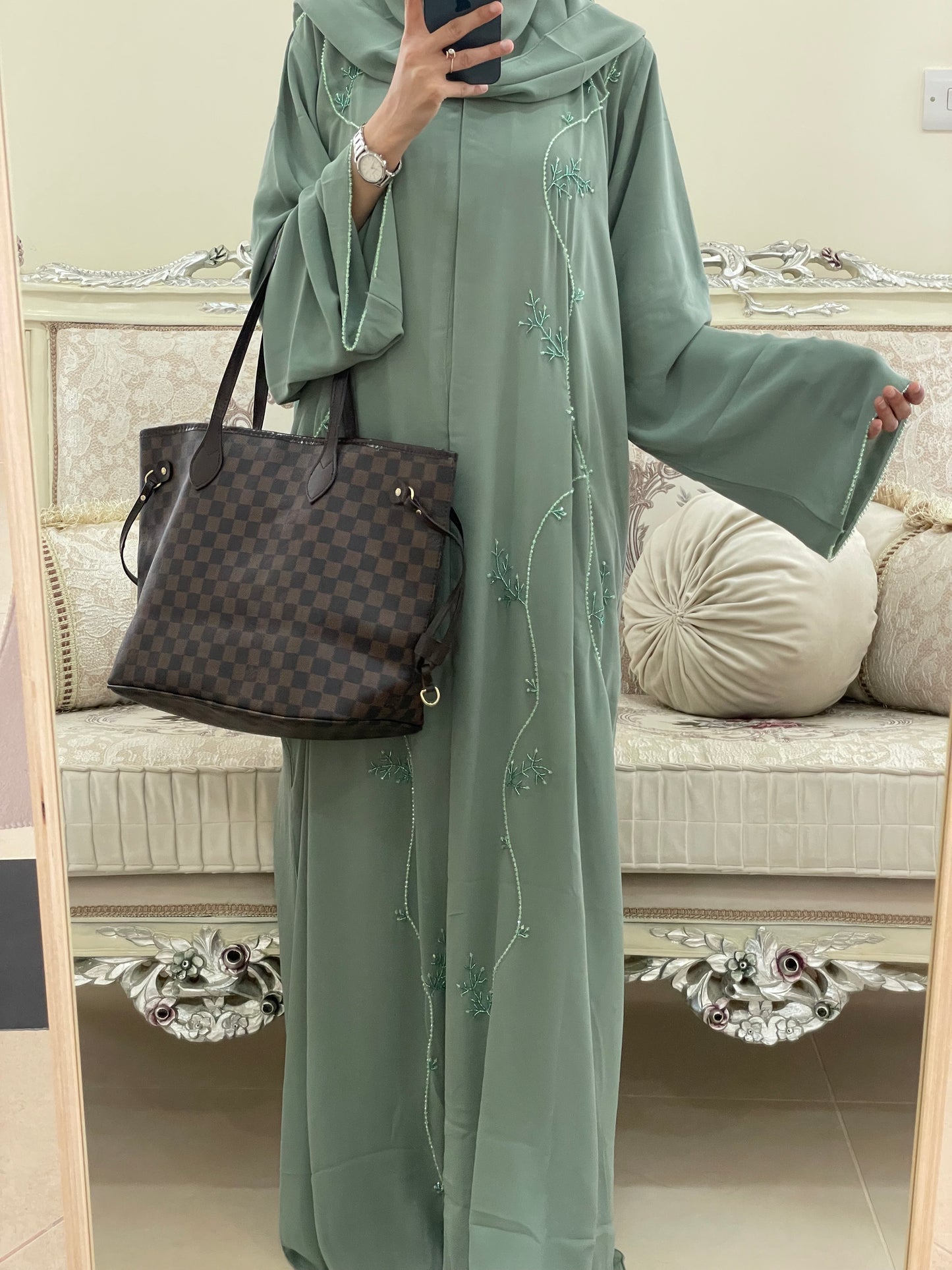 ‘Aira’ Double Chiffon Abaya