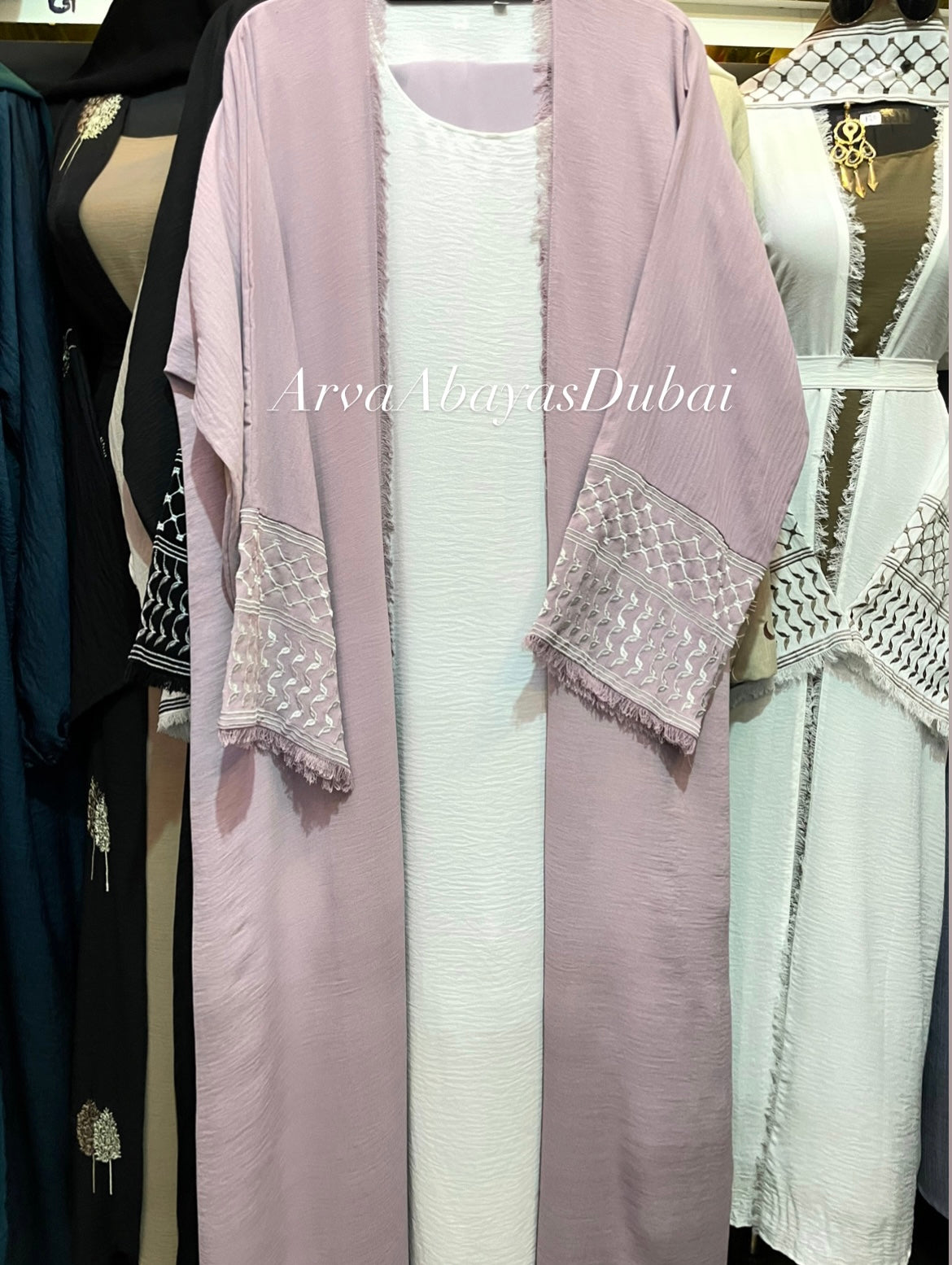 Keffiyeh Dubai Abaya With Inner