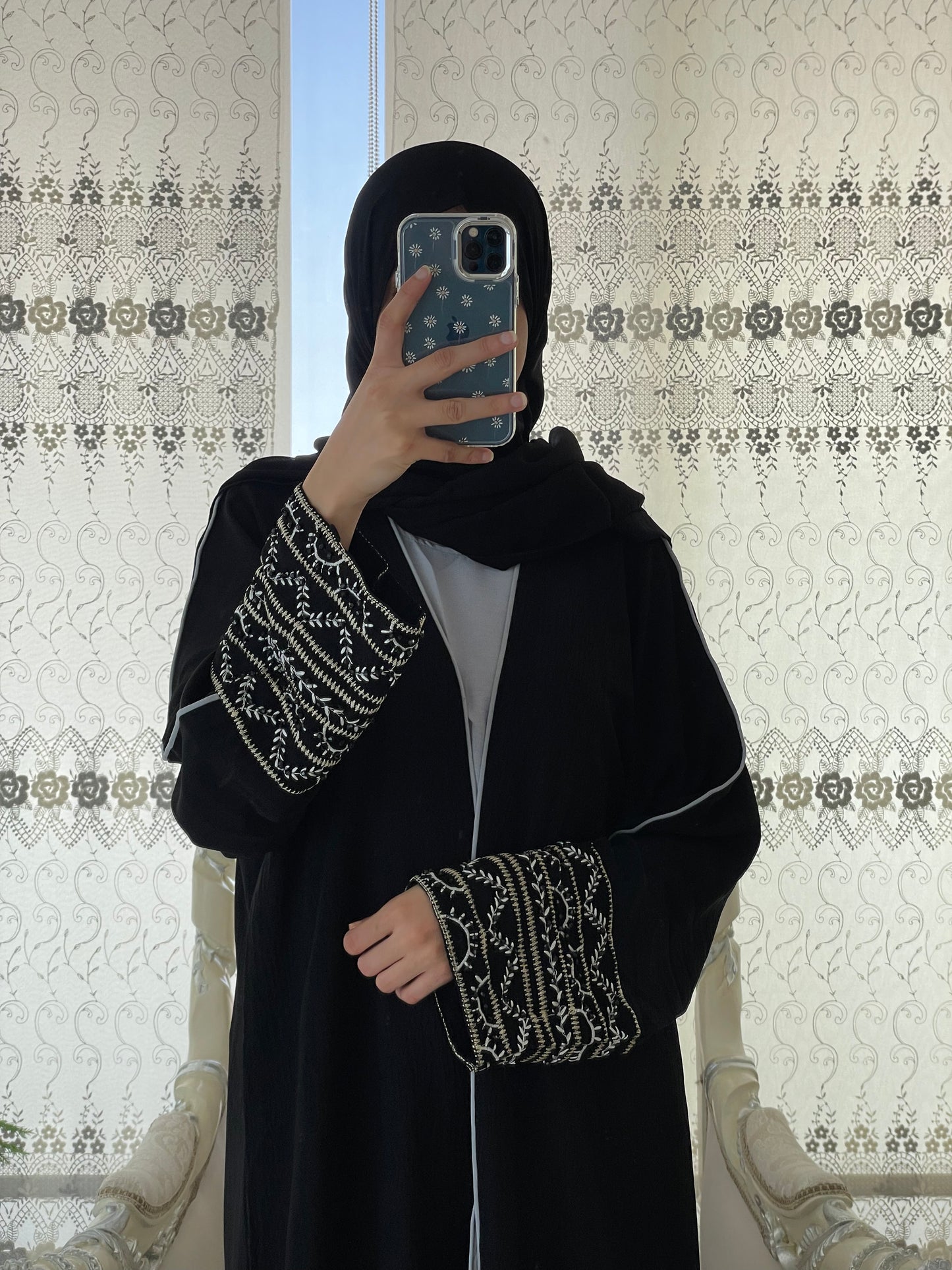 Aseel Jacketed Abaya