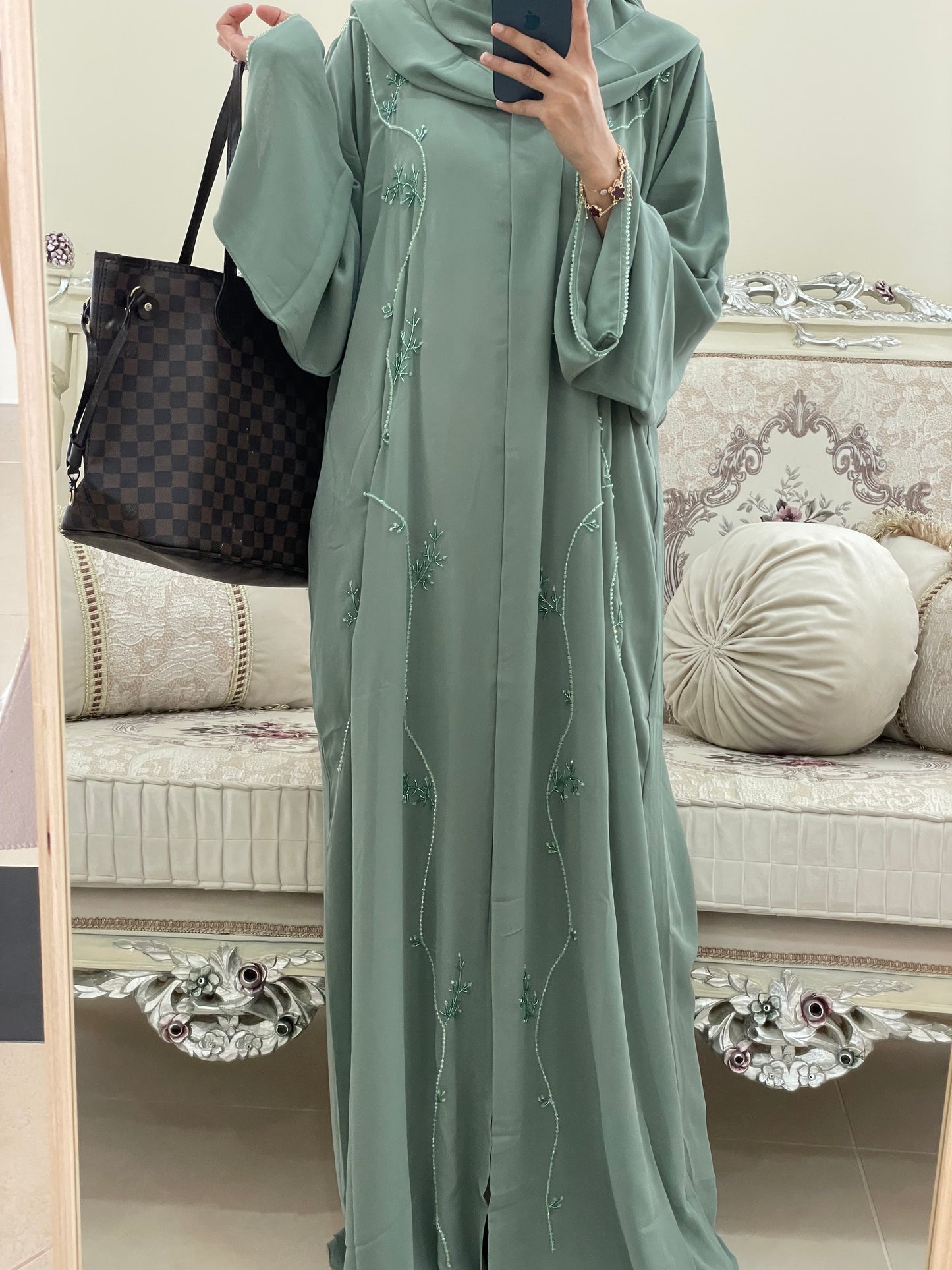 ‘Aira’ Double Chiffon Abaya