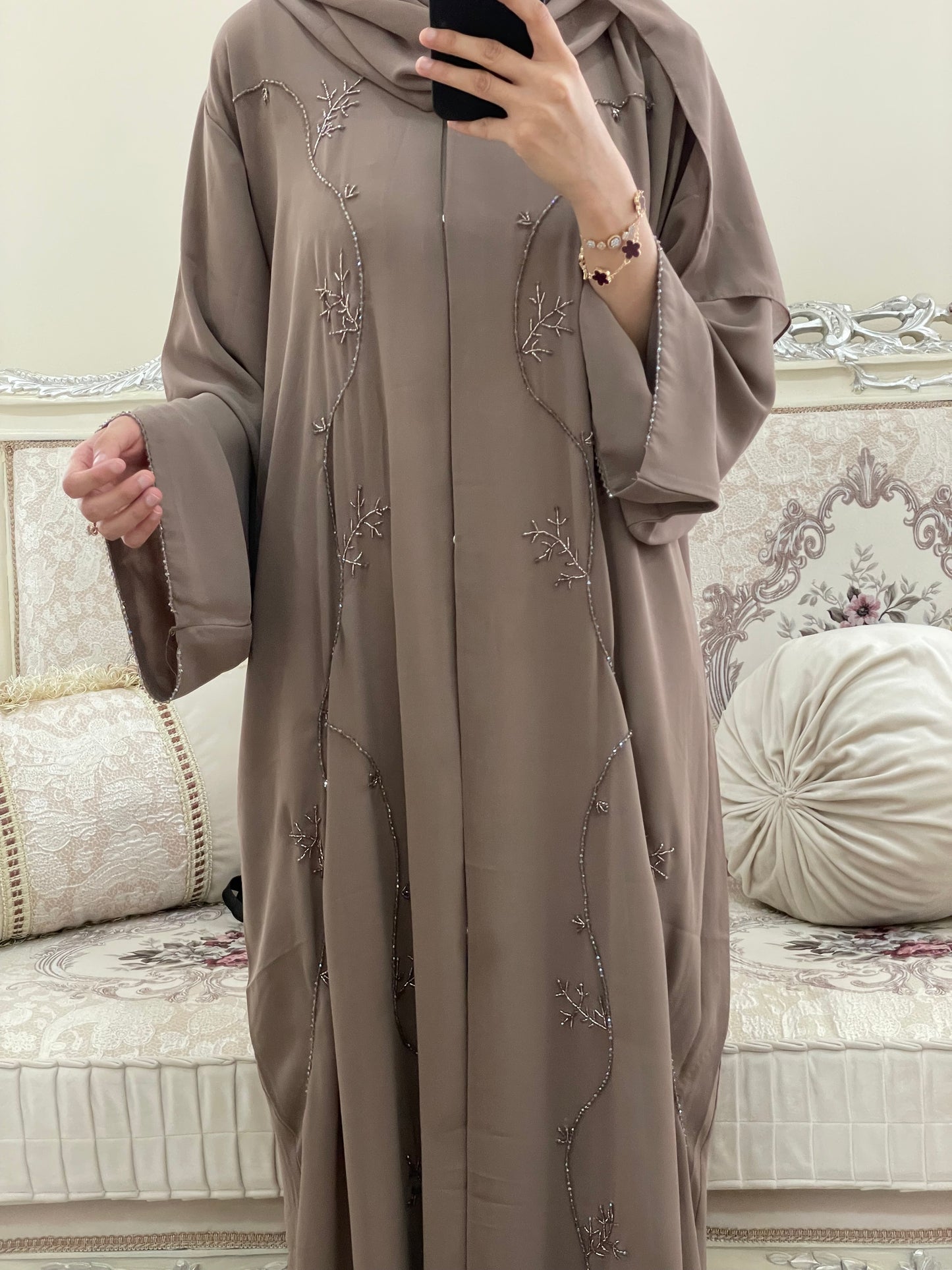 ‘Aira’ Double Chiffon Abaya