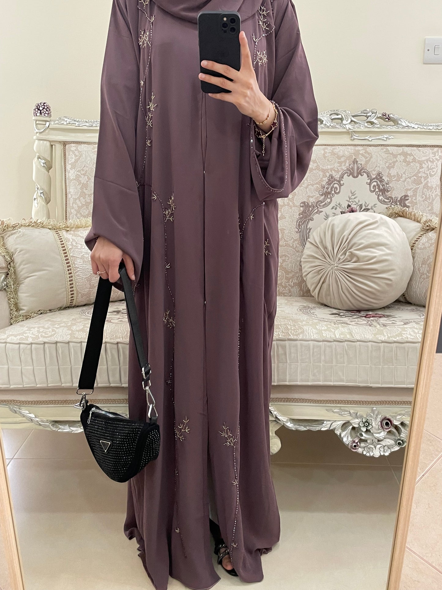 ‘Aira’ Double Chiffon Abaya