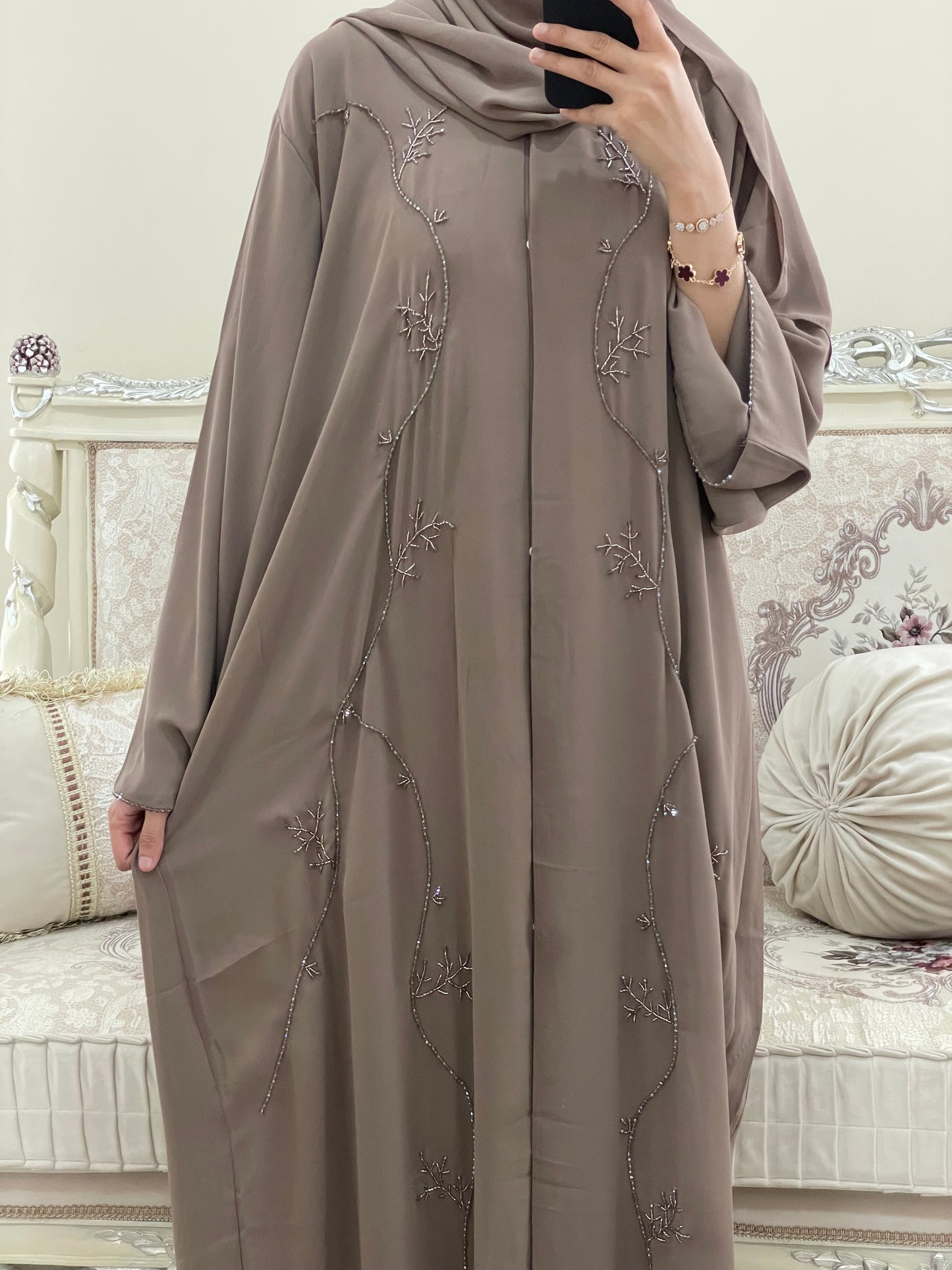 ‘Aira’ Double Chiffon Abaya