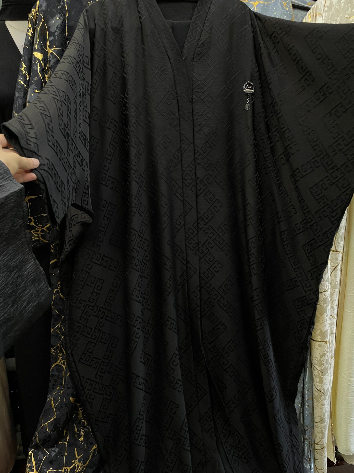 ‘Haya’ Luxury Full Black Kaftan