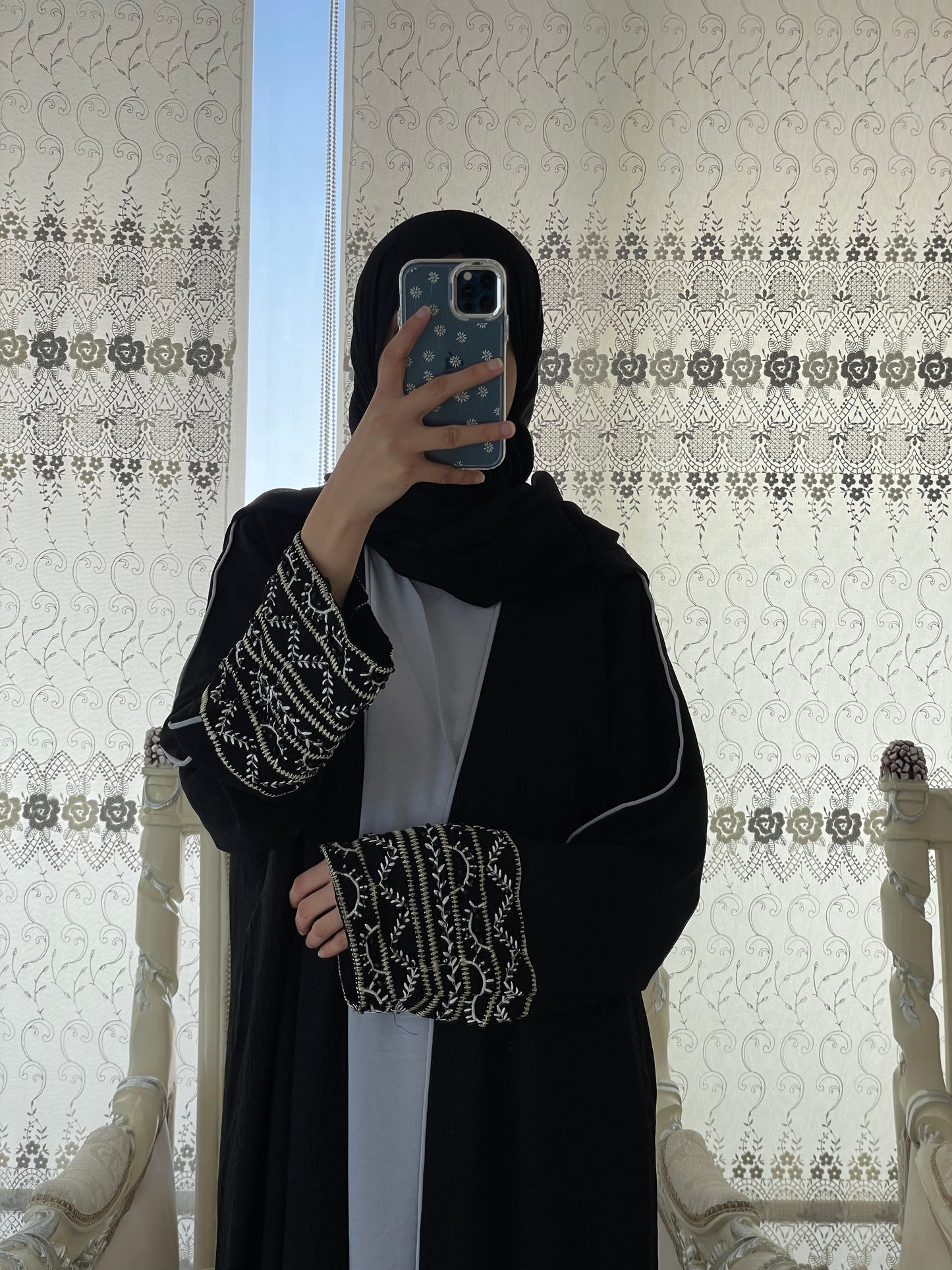 Aseel Jacketed Abaya