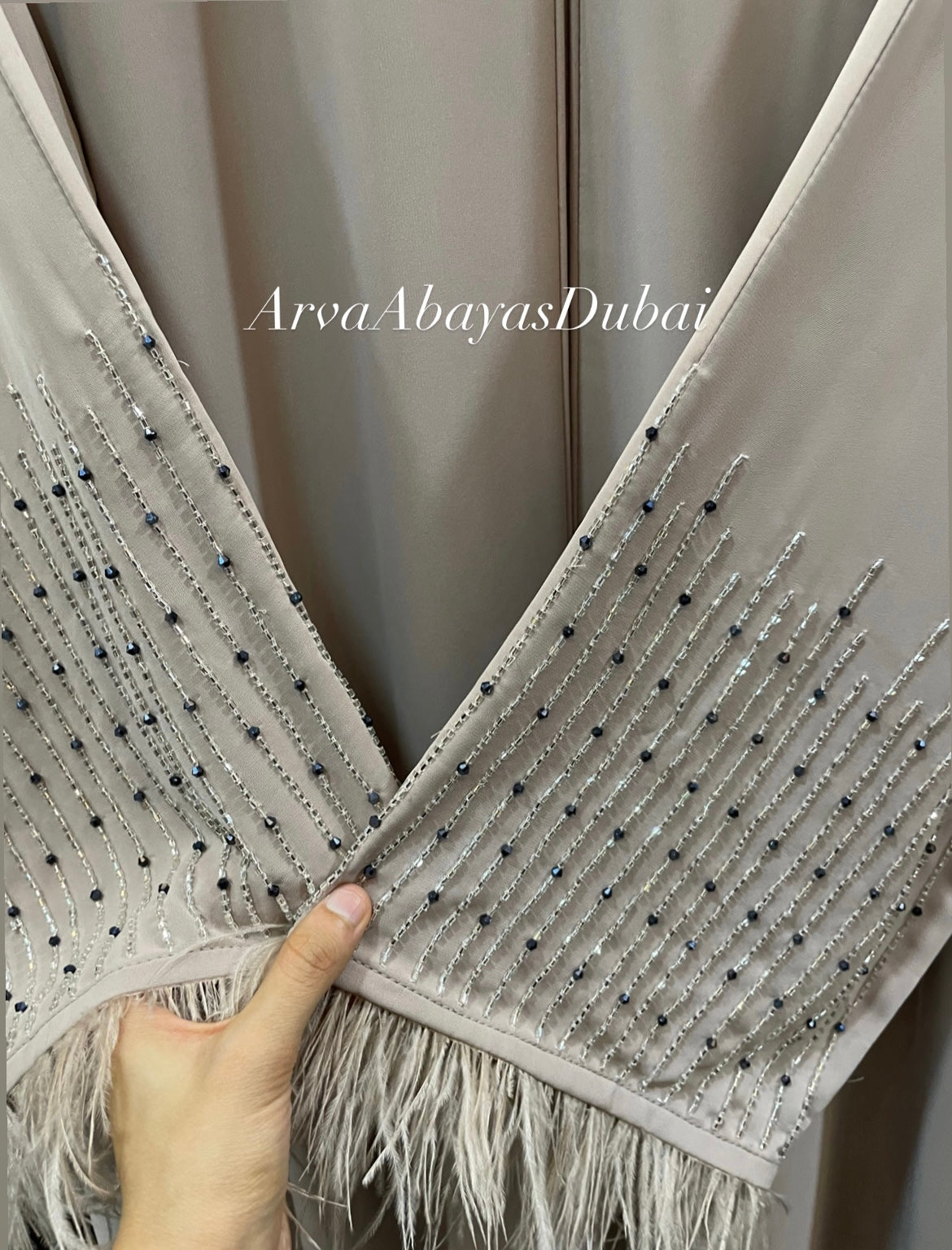 ‘Aahil’ Frilled Sleeve Abaya