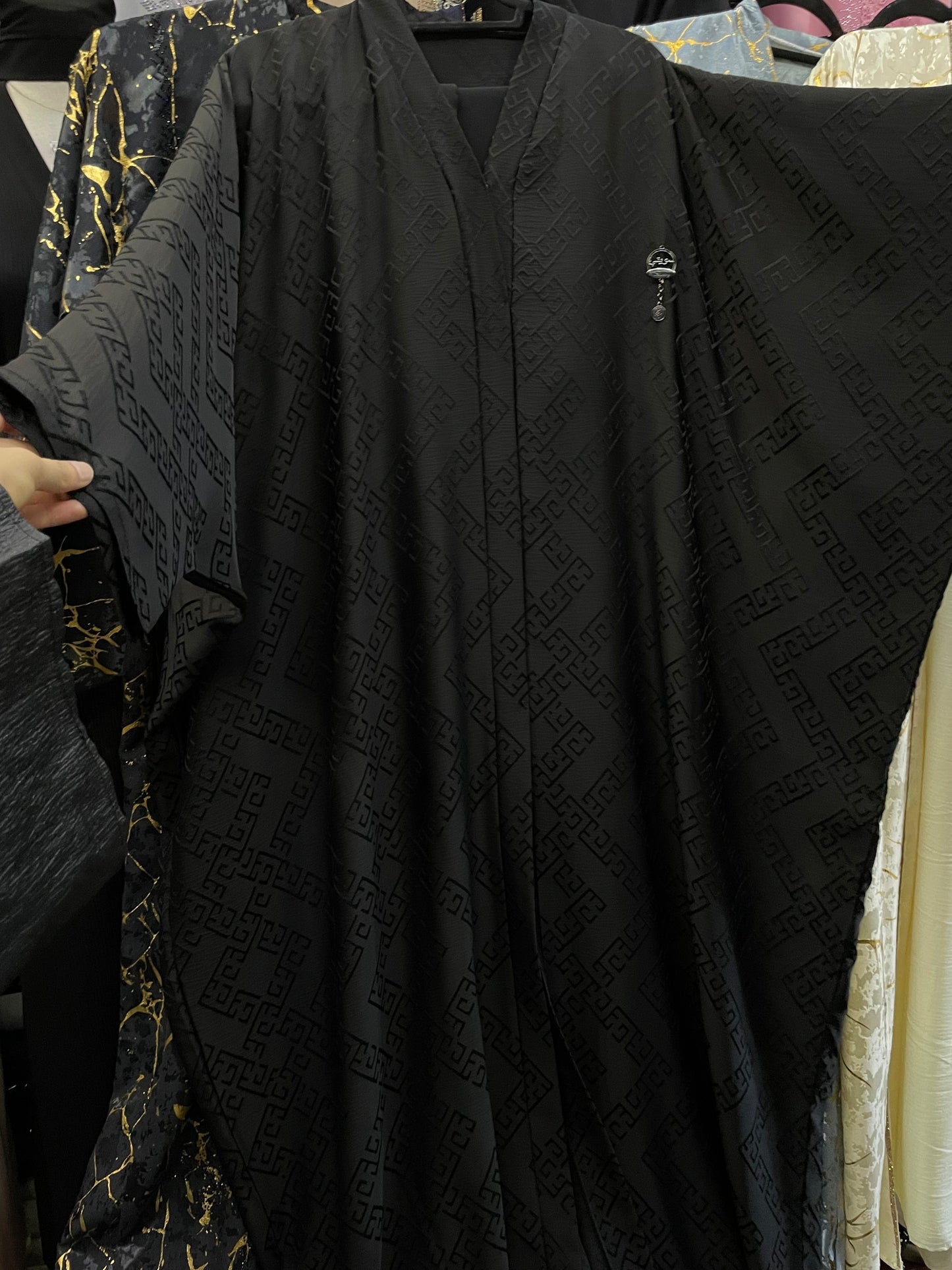 ‘Haya’ Luxury Full Black Kaftan