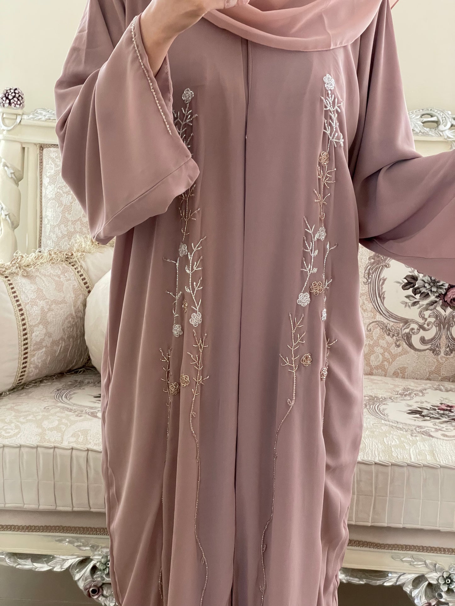 ‘Mysha’ Double Chiffon Abaya