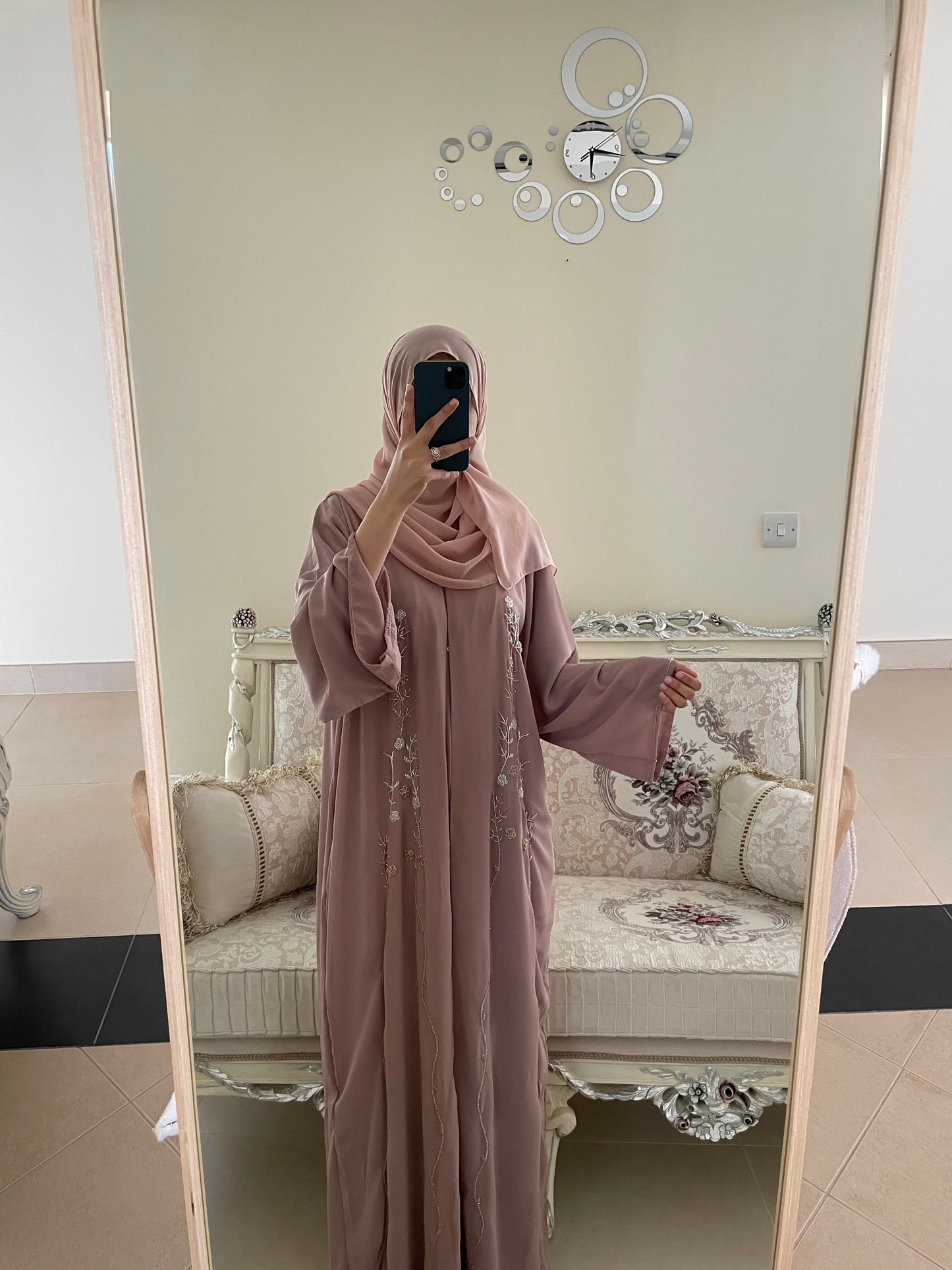 ‘Mysha’ Double Chiffon Abaya