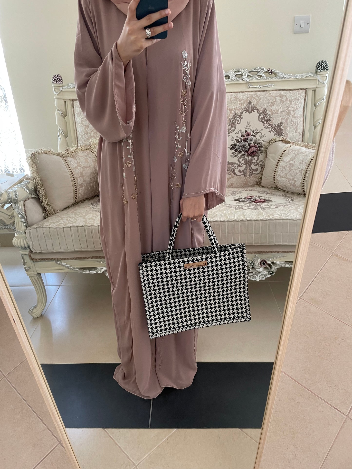 ‘Mysha’ Double Chiffon Abaya